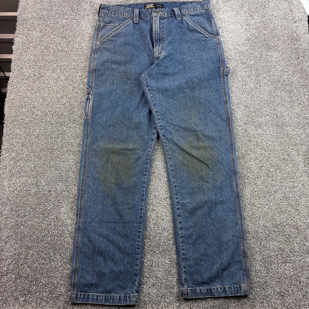 Vintage Levi's Carpenter Jeans Mens 36x36 Baggy Medium Wash Straight Leg Wide